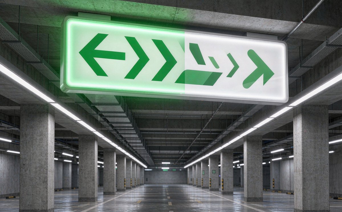 武汉停车场灯箱 地下车库引导灯箱展示